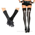 halloween women stocking with gloves for cosplay